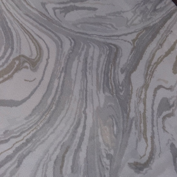 Nicole Miller Home white gray marble design shower curtain standard bath size - Picture 5 of 7